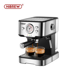 Machine à expresso HIBREW 20 bars : cappuccino semi-automatique et eau chaude